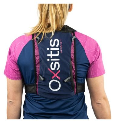 Bolsa de hidratación para mujer Oxsitis Atom 6 Ultra Blue Pink