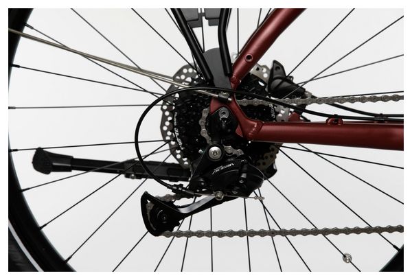 Bicyklet Raymond Electric City Bike Shimano Acera 9S 504 Wh 27.5'' Bordeaux Red