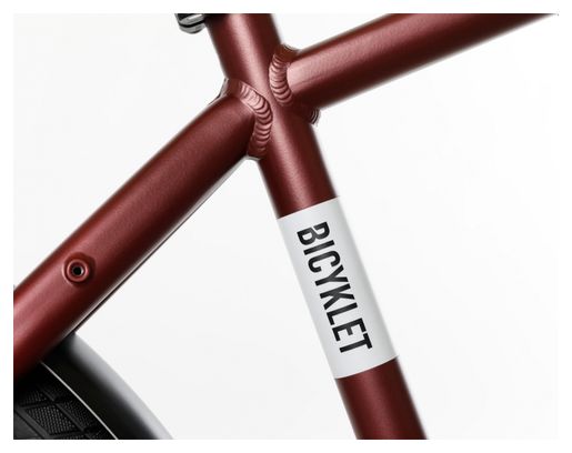 Bicyklet Raymond Electric City Bike Shimano Acera 9S 504 Wh 27.5'' Bordeaux Red