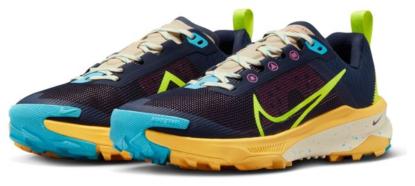 Damen Nike React Terra Kiger 9 Trail Running Schuh Blau Gelb
