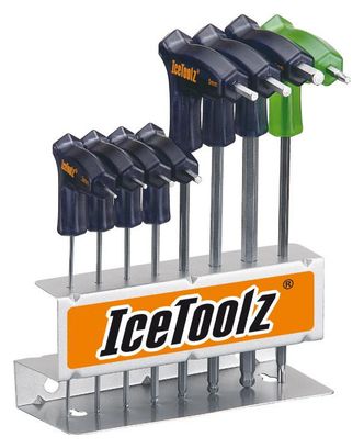 Set de clé Allen en T 2~8mm et Torx 25 IceToolz 7M85