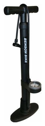 Pompe à vélo Benson avec manomètre - 10 Bar - Noir Pompe à pneu