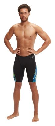 Speedo Jammer Allover Digital Zwempak Zwart / Blauw