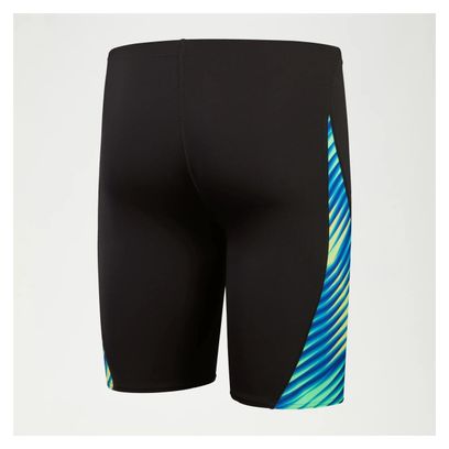 Speedo Jammer Allover Digital Zwempak Zwart / Blauw