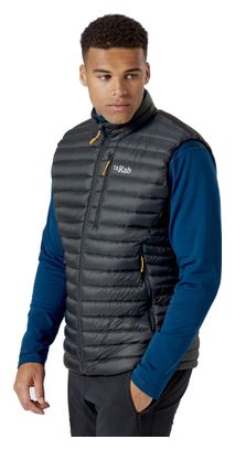 Cappotto senza maniche RAB Microlight da uomo Grigio scuro