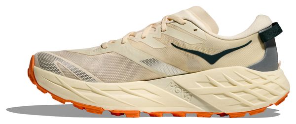 Zapatillas Trail Hoka Speedgoat 7 Beige/Naranja Hombre