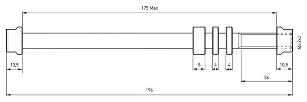 Tacx E-Thru 12x142mm Home Trainer Rear Axle - M12x1 T1711