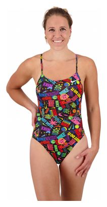Medias de natación Nike de mujer con cordones en la espalda, multicolores