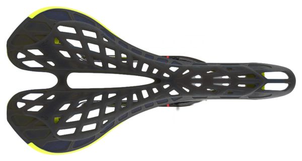 TIOGA Spyder TwinTail サドル ブラック Tioga Spyder TwinTail 2 Carbon Saddle Black/Yellow | Alltricks.com