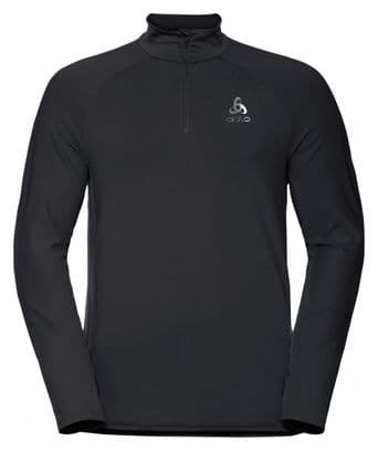 Ziehen Sie 1/2 Zip Odlo Zeroweight Ceramiwarm Black