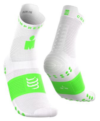 Compressport Pro Racing v4.0 Run High Ironman 2026-sokken Groen/Wit