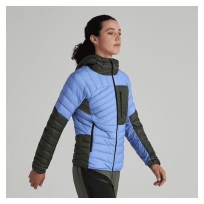 Chaqueta acolchada Montura Cielo con capucha, verde/morado, para mujer