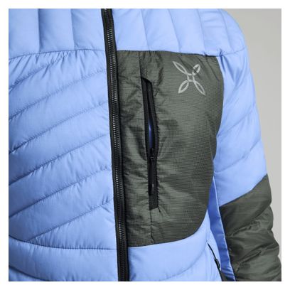 Chaqueta acolchada Montura Cielo con capucha, verde/morado, para mujer