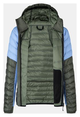 Chaqueta acolchada Montura Cielo con capucha, verde/morado, para mujer