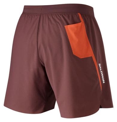 Short Salomon S/Lab Speed 7in Rouge Homme