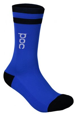 Paar Poc Essential Mid Length Socks Azurite Multi Blue