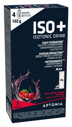 Aptonia Energy Drink Isopulver + rote Früchte 4 x 38 g