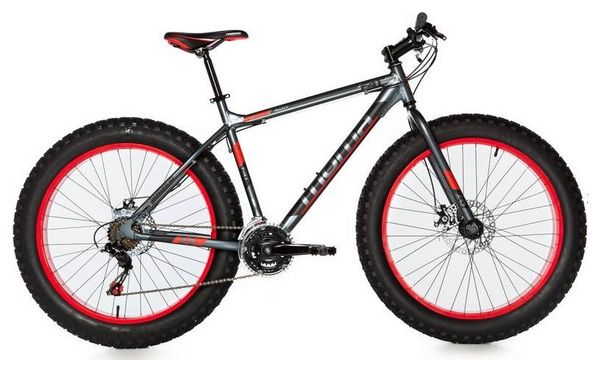 Moma Bikes Bicicleta Montaña SHIMANO FAT 26'Alu, 21V, Doble Freno