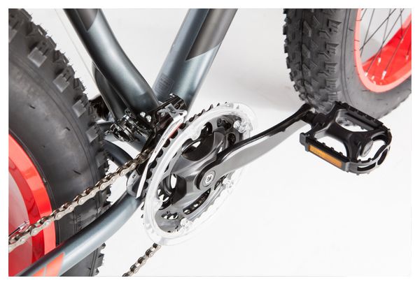 Fat Bike Moma Bikes Fat 26'' Shimano 21V Argent