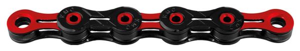 Chaine KMC DLC10 116 maillons 10V Noir/Rouge