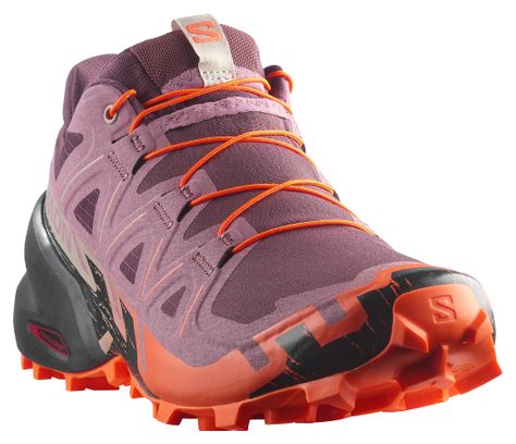 Salomon Speedcross 6 Women's Trail Running Shoes - Pink/Orange