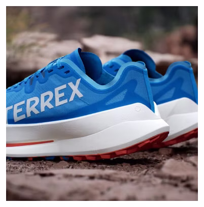 Zapatillas de trail para hombre adidas Terrex Agravic Speed Ultra Azul Blanco