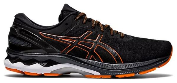 Asics Gel Kayano 27 Black Orange Running Shoes Mens