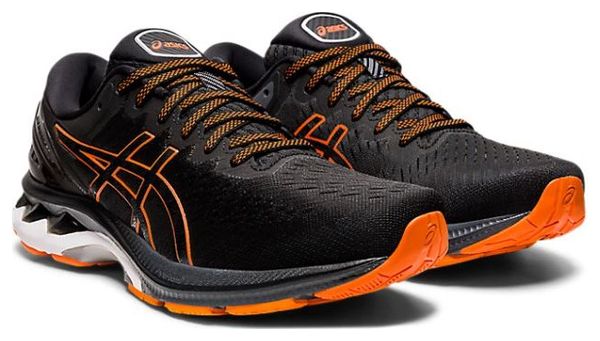 Asics Gel Kayano 27 Black Orange Running Shoes Mens
