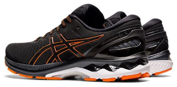 Asics Gel Kayano 27 Black Orange Running Shoes Mens