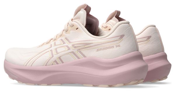 Asics GT-2000 14 Beige/Roze Hardloopschoenen voor dames