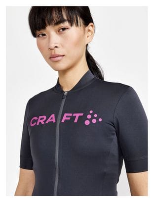 Craft Essence Bike Women's Short Sleeve Jersey Pink Grey
