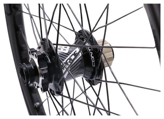 Pair of Pride Racing Wave CFR Control V2 20" (406) Wheels | 20x100 - 15x110 mm | 6 Holes | Gloss Black