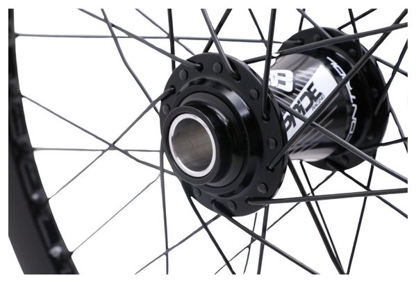 Pair of Pride Racing Wave CFR Control V2 20" (406) Wheels | 20x100 - 15x110 mm | 6 Holes | Gloss Black