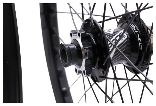 Pair of Pride Racing Wave CFR Control V2 20" (406) Wheels | 20x100 - 15x110 mm | 6 Holes | Gloss Black