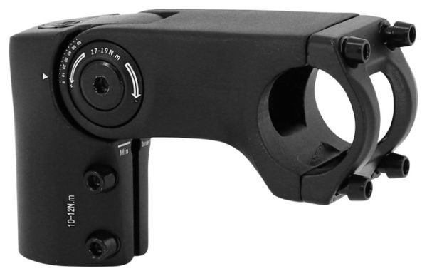 POTENCE VTT ERGOTEC REGLABLE OCTOPUS ALU NOIR 25.4 L 105mm POUR FOURCHE