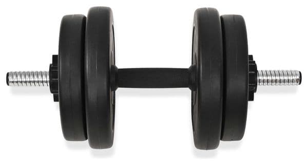 Haltères 14 pièces 20 kg poids barres disques fitness musculation biceps