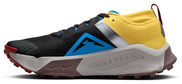 Chaussures de Trail Running Nike ZoomX Zegama Trail Noir Bleu Jaune
