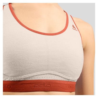 Odlo Ascent Performance Wool Medium Grey/Orange bra