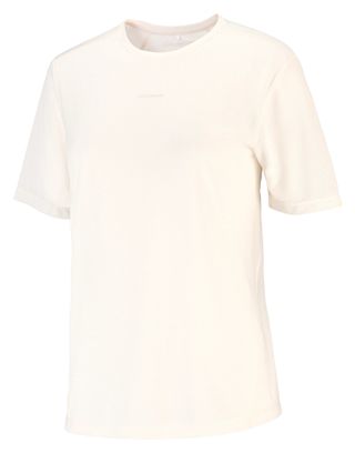 T-Shirt Running Salomon SHKout Core Graphic Blanc/Rose Femme