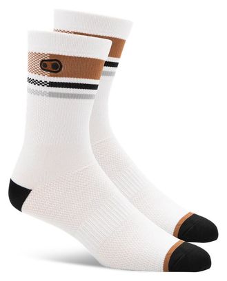 Calcetines MTB Crankbrothers Icon Blanco/Marrón