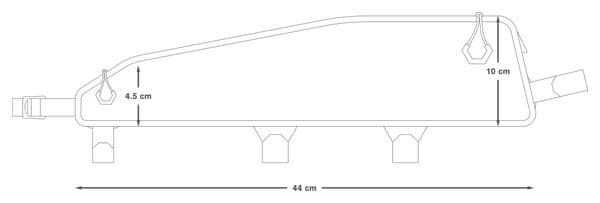 Sacoche de Cadre Apidura Racing Long Top Tube Pack 2L Noir