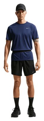 Nike Stride Kurzarm-Shirt Blau Herren