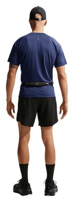 Nike Stride Kurzarm-Shirt Blau Herren