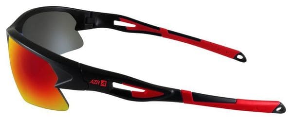 Lunettes AZR Huez Noir/Rouge/Écran rouge multicouche