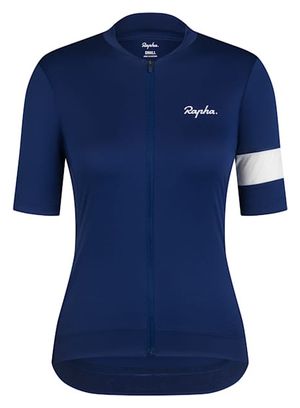Maillot de manga corta Rapha Core para mujer Azul/Blanco