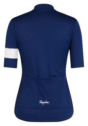 Maillot de manga corta Rapha Core para mujer Azul/Blanco