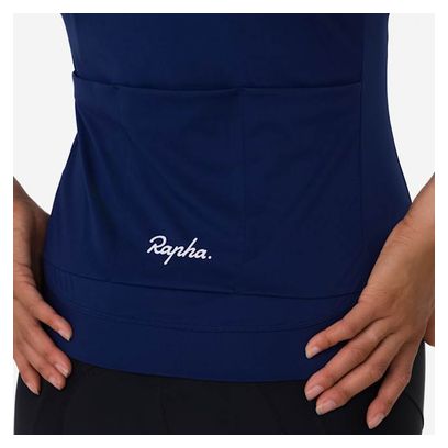 Maillot de manga corta Rapha Core para mujer Azul/Blanco