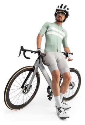 Maillot vélo ultraléger homme Cyclisme M3 Mustair Vert Cendré