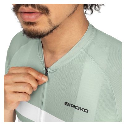 Maillot vélo ultraléger homme Cyclisme M3 Mustair Vert Cendré