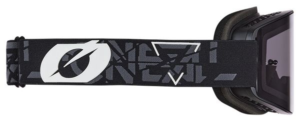 Masque O'Neal B-20 Strain V.22 Noir/Blanc - Ecran Gris